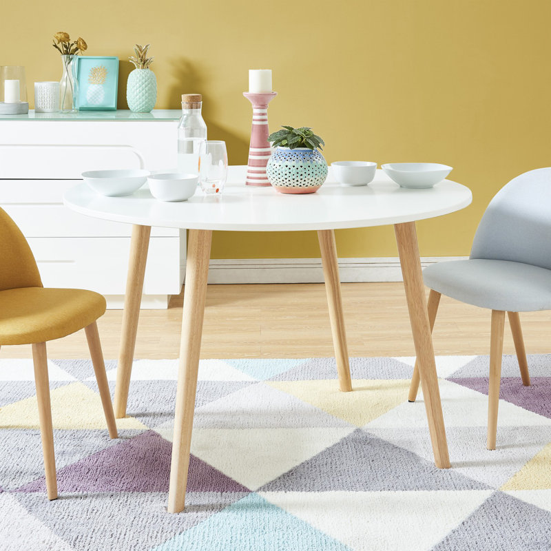 Matt white dining table discount